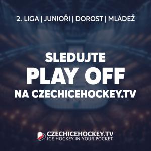 Sledujte play off 2. ligy na czechicehockey.tv